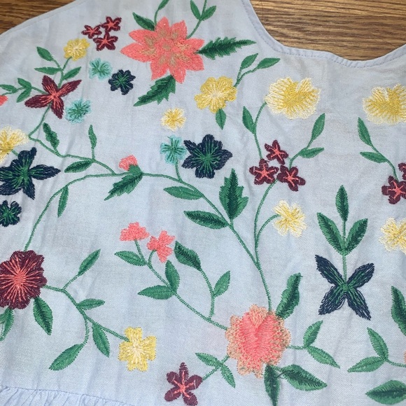 Zara Trafaluc Embroidered Romper Dress - Picture 2 of 5